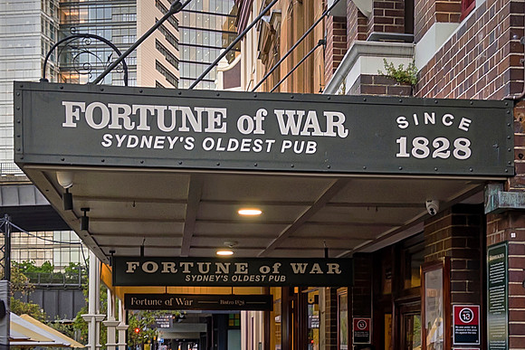 The Fortune of War is Sydney's oldest continuously licensed pub, established by former convict Samuel Terry in 1828.