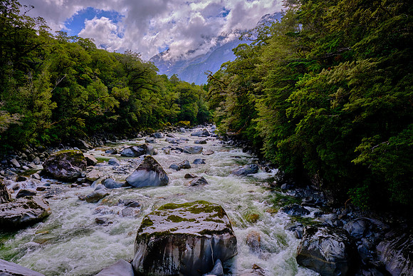 For 100's of thousands of years, streams, major rivers, and valley glaciers cut into the landscape.