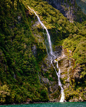 The hard rock resisted erosion, preserving steep walls and features like cascading waterfalls.