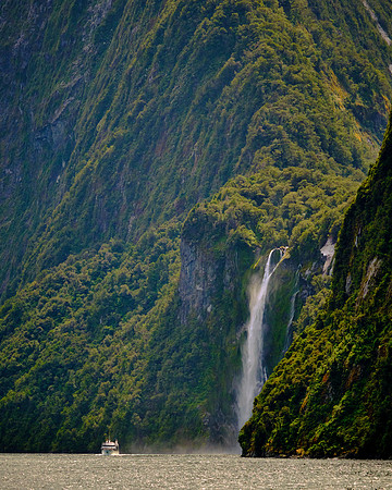 Bowen Falls (526 feet) is one of two permanent waterfalls in the sound.