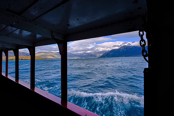 The steamship originally carried freight, livestock, and passengers to remote high-country stations.