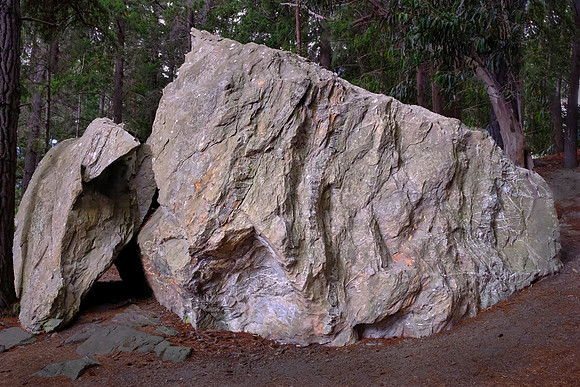 This glacial erratic was, no doubt, plopped down by the last ice sheet to recede around 15,000 years ago.