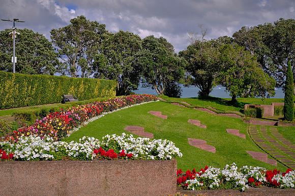 Savage (1872-1940), introduced the welfare state.  The site overlooks Waitematā Harbour and Rangitoto Island.