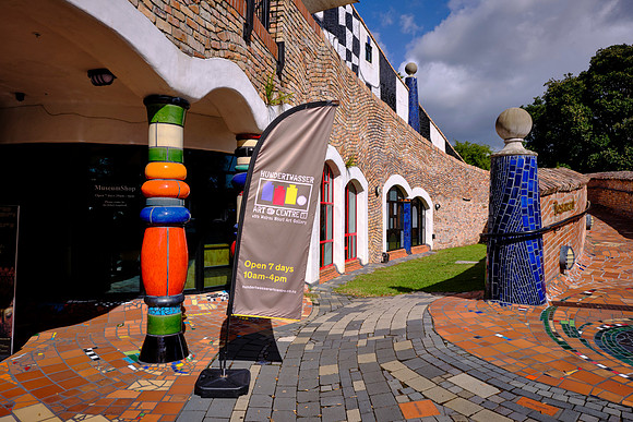 We stopped to visit the Hundertwasser Art Center with Wairau Māori Art Gallery  in Whangārei.