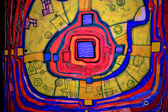 Additionally, his buildings feature bright mosaics and tiles and facades that look almost like his paintings.