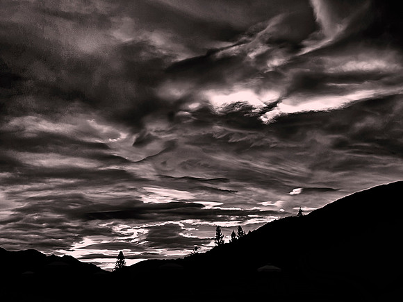 Sunset over Queenstown, New Zealand