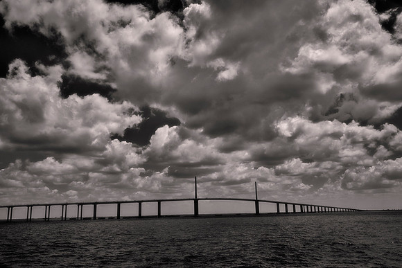 Sunshine Skyway Bridge over Tampa Bay, Florida