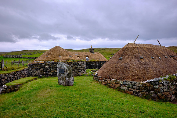 Gearrannan Blackhouse Village is on the Atlantic coast of west Lewis.