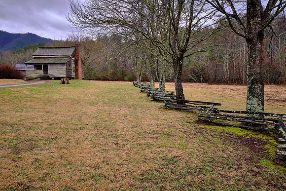 The Dan Lawson Place cabin was constructed in 1856 after Lawson purchased the property from his father-in-law, Peter Cable.