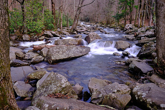 Chimneys Area, West Prong of the Little Pigeon River, Newfound Gap Road.