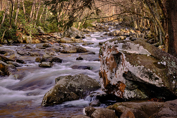 Chimneys Area, West Prong of the Little Pigeon River, Newfound Gap Road.