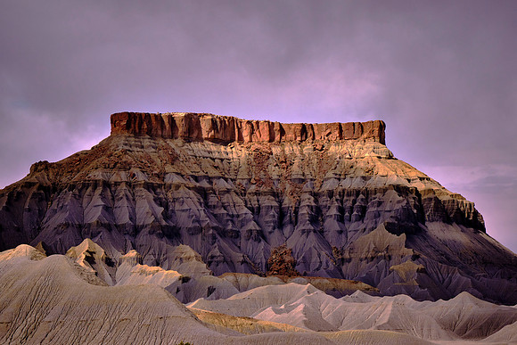 Sunset on the road to Torrey and Capitol Reef National Park, UT.