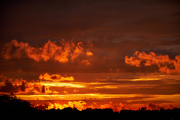 Sunset over Iguazu, Argentina
