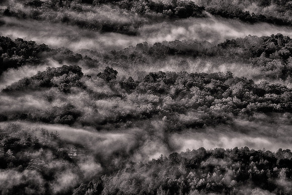 2015 October, sunrise below Table Rock Mountain, South Carolina