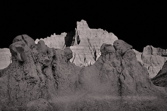 2021 August, sunrise, Big Badlands Overlook, Badlands National Park, South Dakota