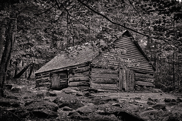 2024 September, Noah "Bud" Ogle Barn, Roaring Fork Trail, Great Smoky Mountain National Park, North Carolina