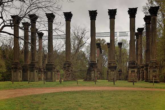 Windsor Ruins, Natchez Trace (built 1859-61; burned 1890)