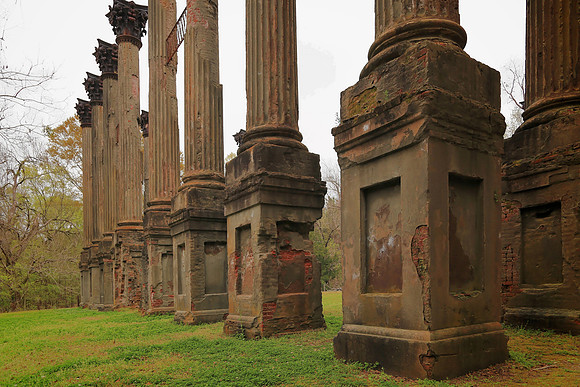 Windsor Ruins, Natchez Trace (built 1859-61; burned 1890)