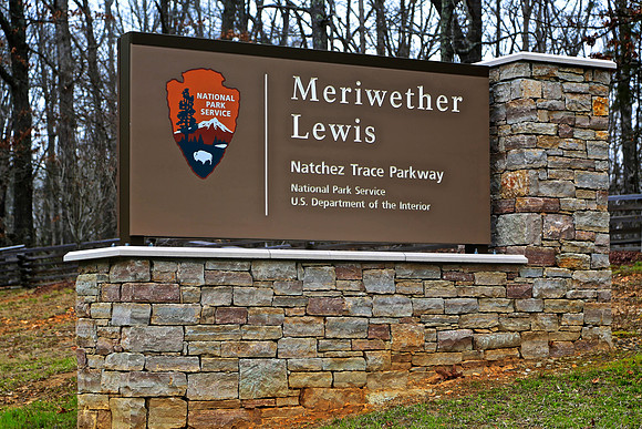 Meriwether Lewis Memorial, Natchez Trace (died 1809 October 11)