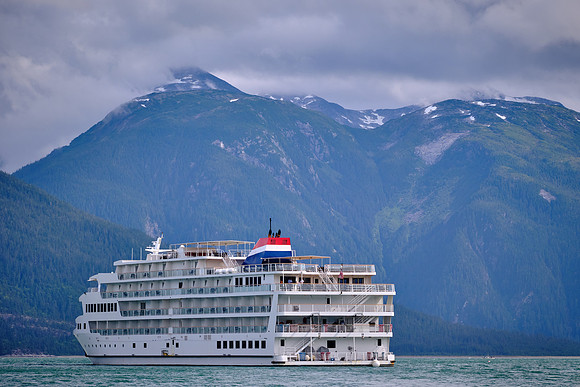 Our American Cruise Line ship accommodated 158 passengers and about 50 crew members.