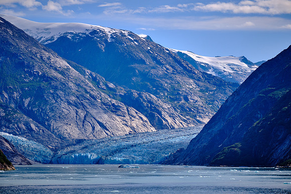 At the peak of the last glaciation 25,000 years ago,  the Dawes Glacier was part of the Cordilleran Ice Sheet.
