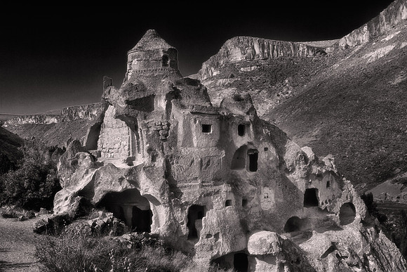 2011 September, church carved in volcanic tuff, Cappadocia, Turkey