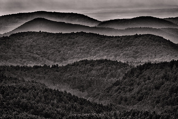 2013 August, sunrise, Blue Ridge Mountains, Highlands, North Carolina