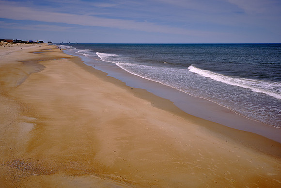 The beach at Nags Head Fishing Pier, Nags Head, NC