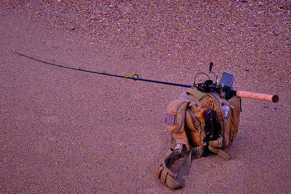 Fishing gear at Nags Head Fishing Pier, NC