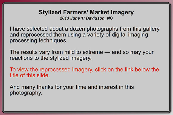 CLICK BELOW FOR THE STYLIZED GALLERY