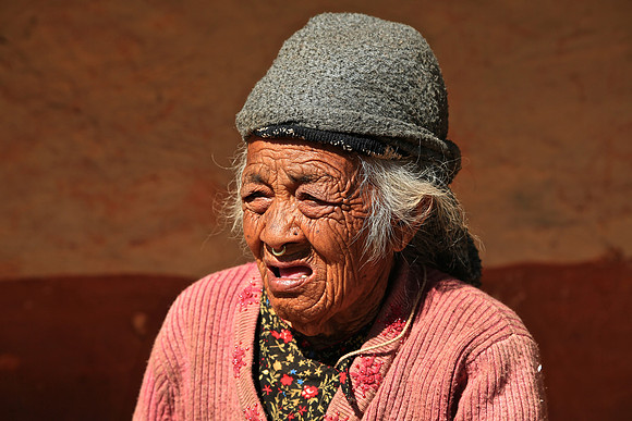 Nagarkot village in the shadow of the Himalayan Mountain range