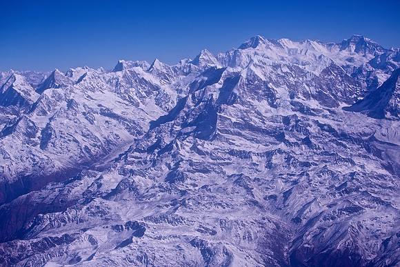 Overflight of Himalayan Mountain Range
