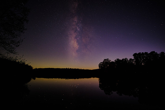 Mile Post 296, Milky Way over Price Lake