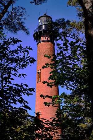 The Currituck Beach Lighthouse in Corolla, NC, was completed in 1875.