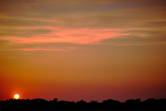 Sunset from atop the dunes at Jockey's Ridge State Park, Nags Head, NC