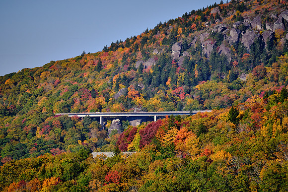 Mile Post 304, Linn Cove Viaduct, Blue Ridge Parkway