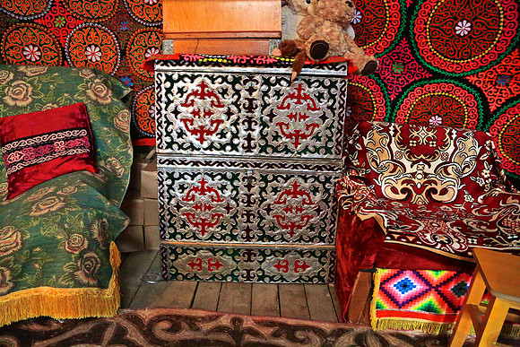 Kazak family home-meal and visit