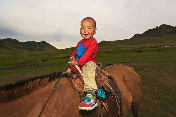 Young nomadic horseman