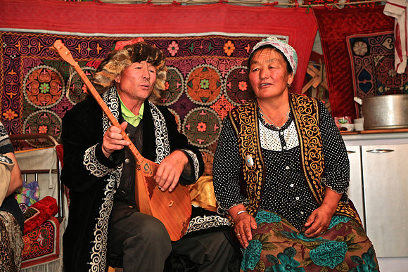 Kazak family home-meal and visit