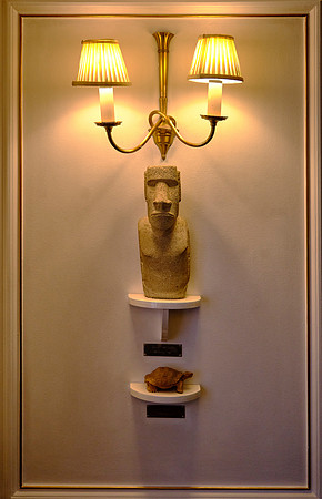 The ship is adorned with treasures and gifts from around the world.
