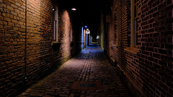 Charleston at night