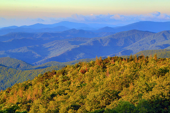 Sunrise at Green Knob Overlook, Blue Ridge Parkway, NC