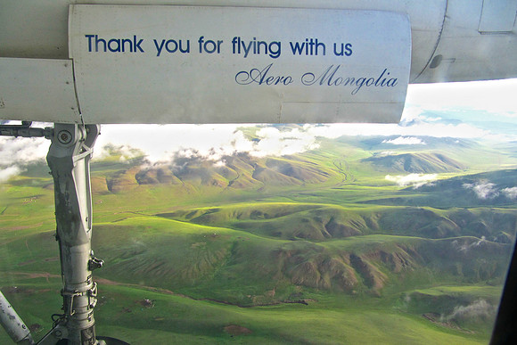 Internal flight from Ulaanbaatar to Murun, Mongolia