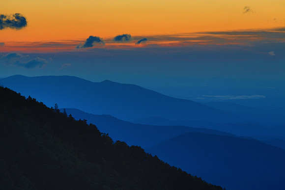 Sunrise at Green Knob Overlook, Blue Ridge Parkway, NC