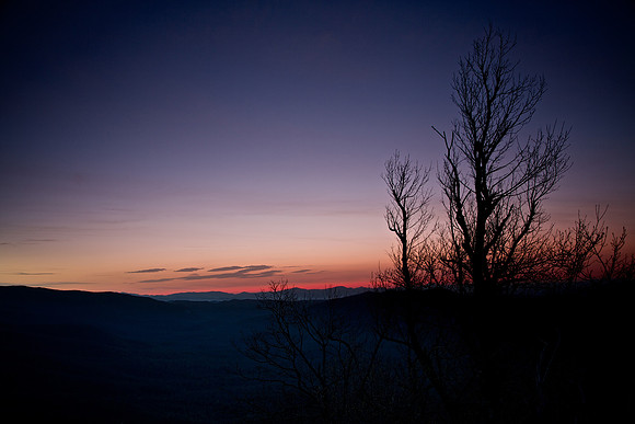 Sunrise: Pounding Mill Overlook, Blue Ridge Parkway, Brevard, NC