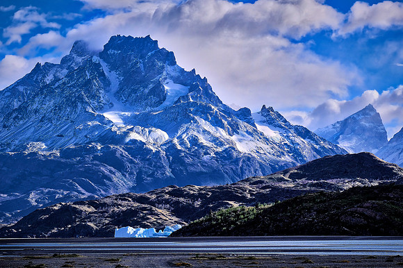 Sunrise over Torres del Paine National Park, Puerto Natales, Chile