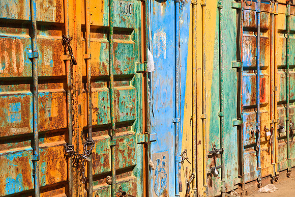 Open Market storage containers, Ulaanbaatar