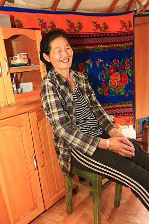 Nomadic cattle-herding family