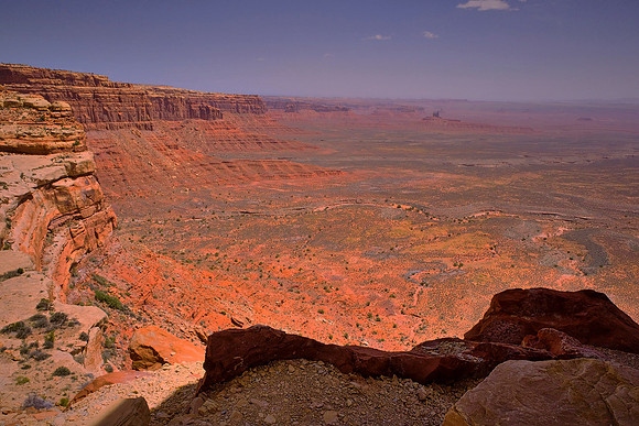 Moki Dugway, UT.  The route provides breathtaking views of some of Utah’s most beautiful sites. Scenic views of the Valley of the Gods and Monument Valley open at every turn of the dugway.
