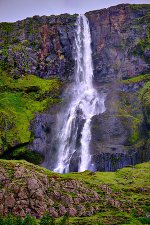 Bjarnarfoss waterfall on the Snæfellsnes peninsula.